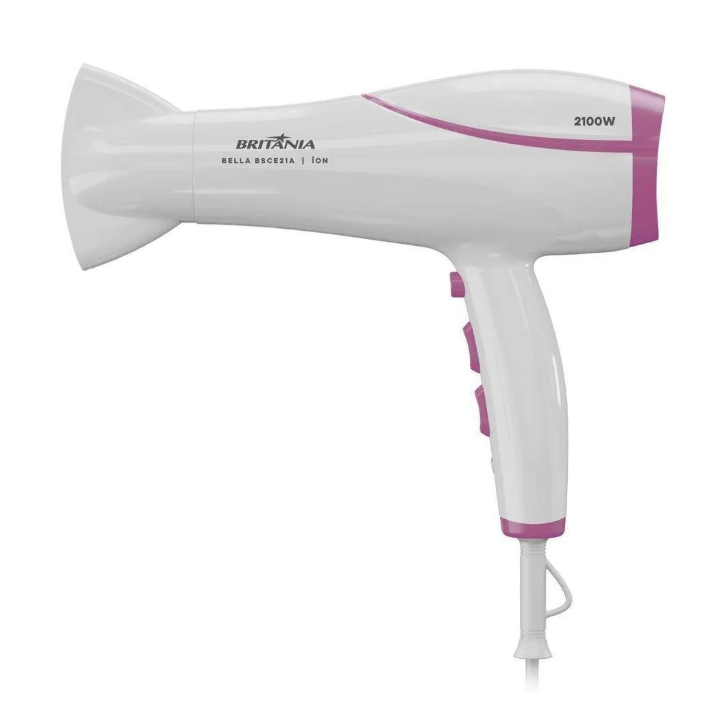 Secador De Cabelos Britânia 2100W Bella Bsce21A Bivolt