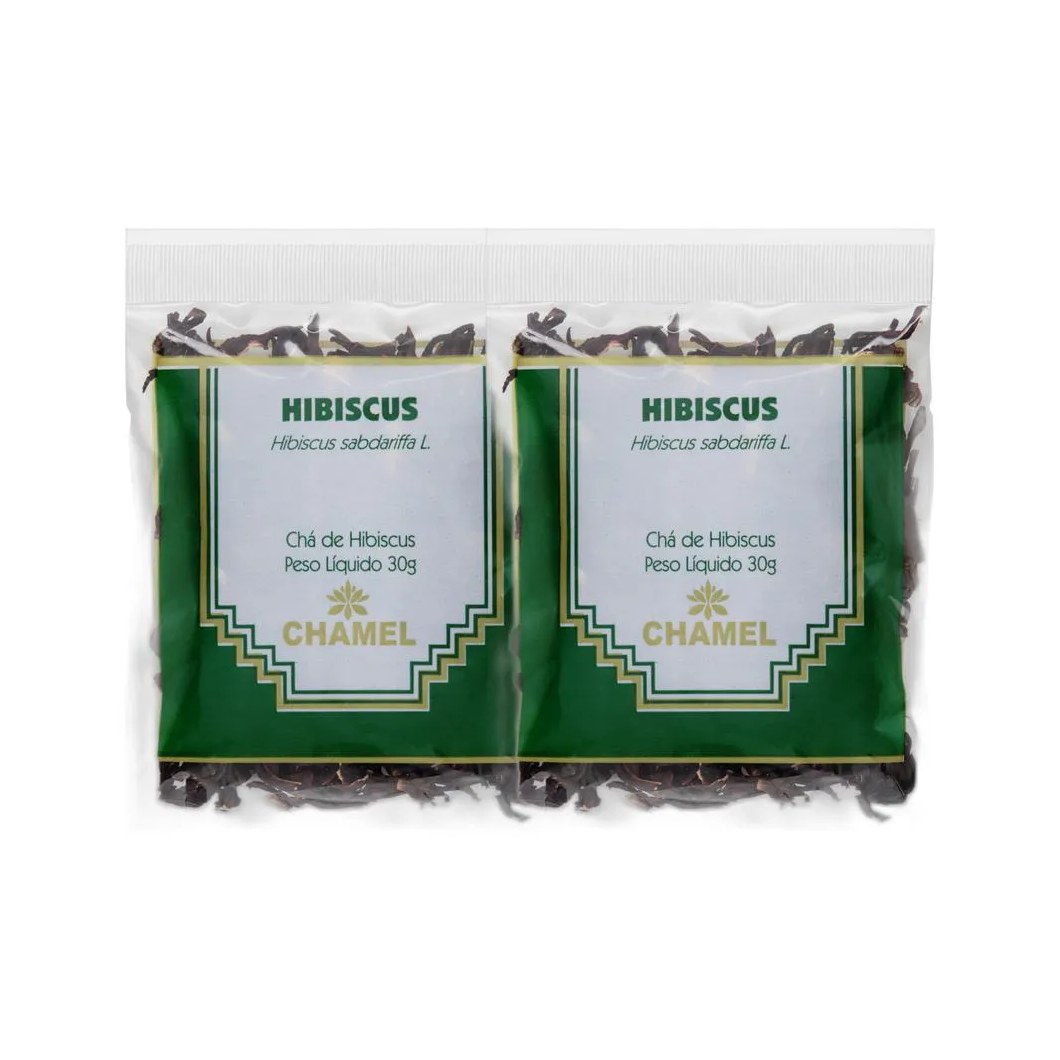 Kit 2X Chá Pacote Hibiscus 30G - Chamel