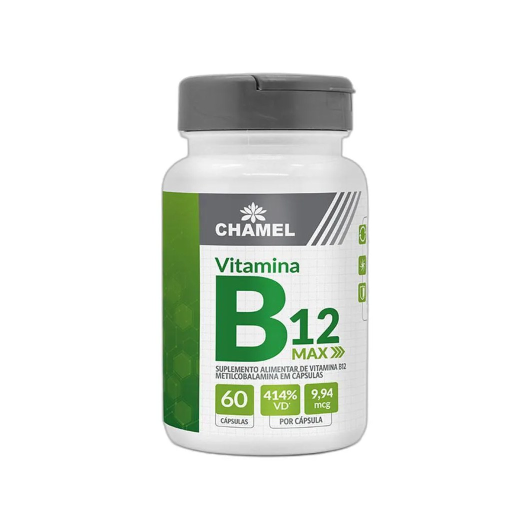 Max Vitamina B12 Metilcobalamina 60 Cps - Chamel