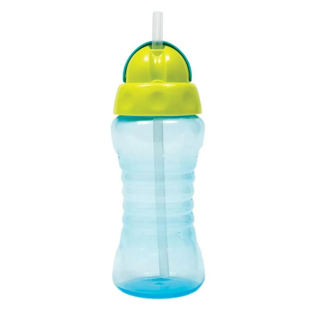 Garrafinha Com Canudo Fresh 300Ml Azul Buba