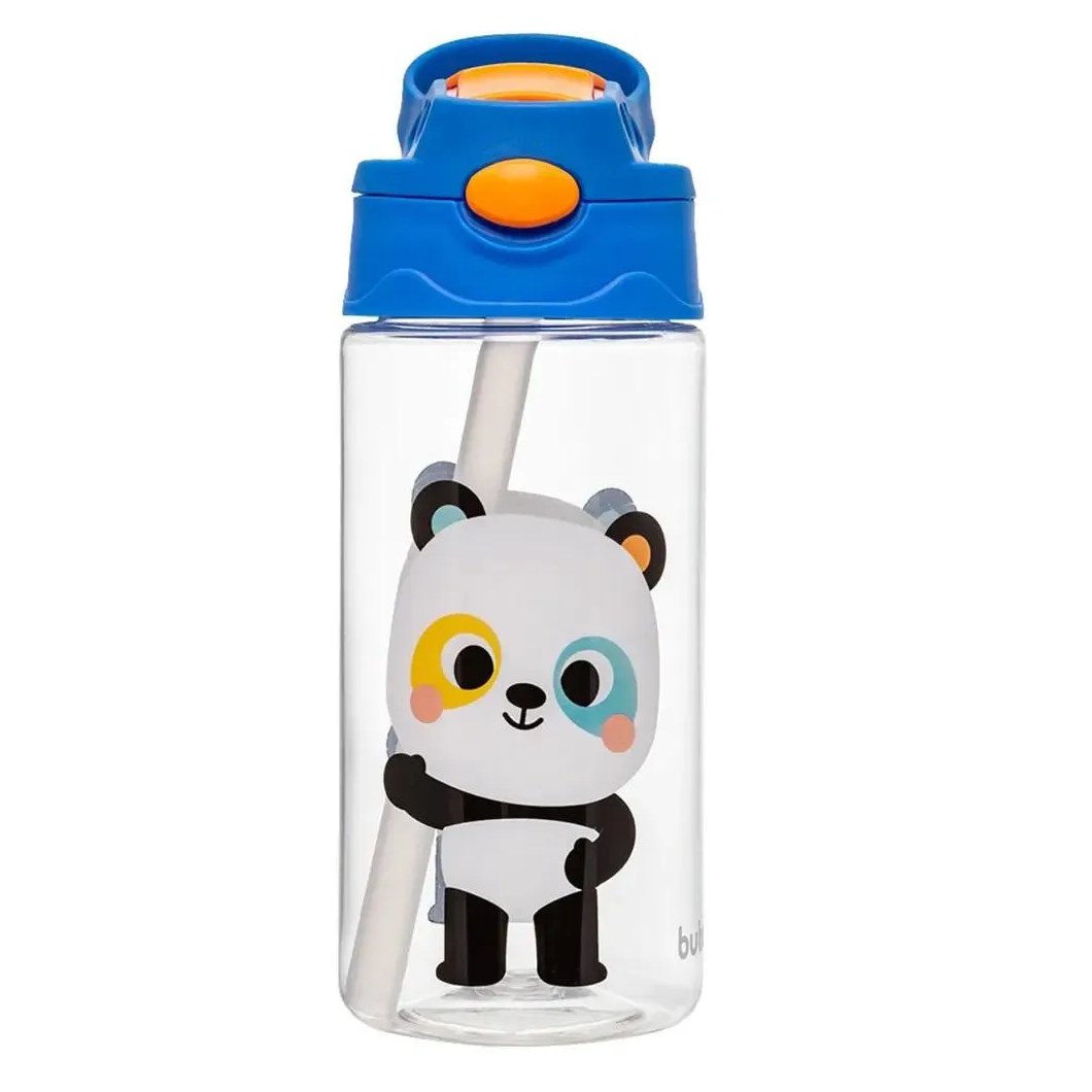 Garrafinha Tritan Canudo Zoo Panda 450Ml Buba