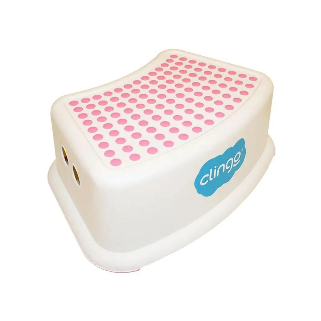 Degrau Infantil Step Dots Rosa Clingo