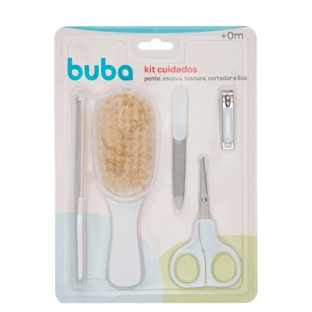Kit Cuidados De Higiene Branco Buba