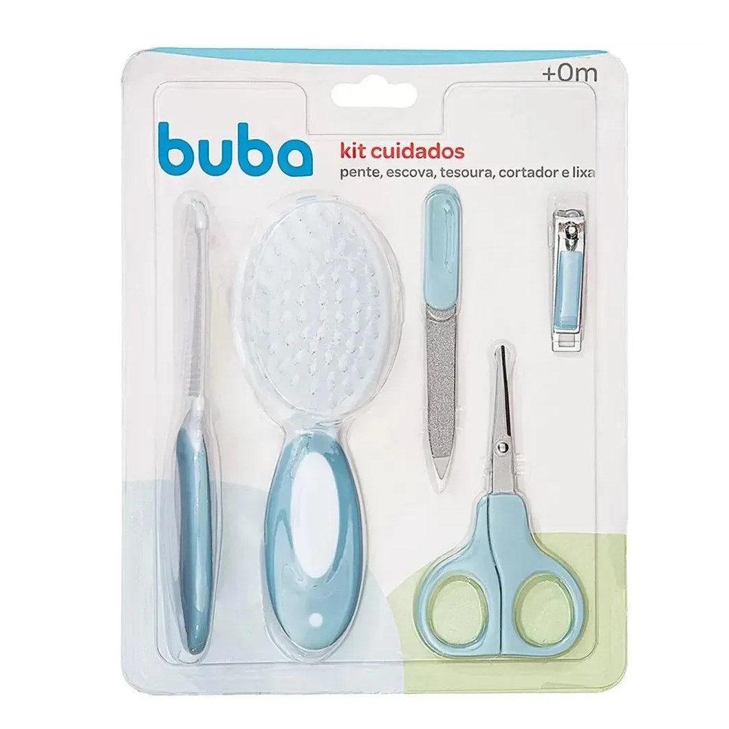 Kit Cuidados De Higiene Para Bebê Azul Buba