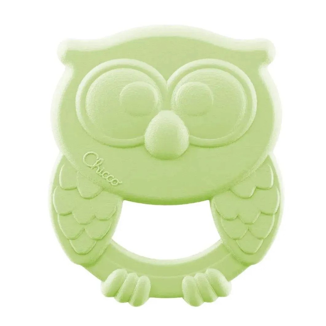 Mordedor Eco Burt Coruja Verde +3M Chicco