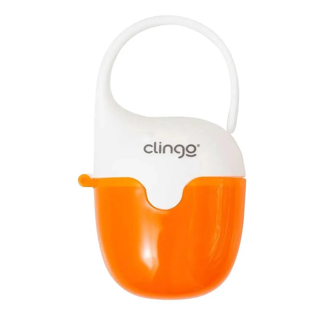 Porta Chupetas Baleia Laranja Clingo