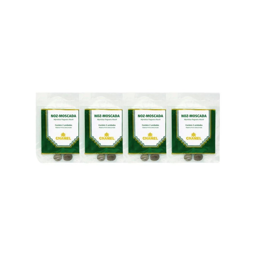 Kit 4X Pacote Noz Moscada Bola 2 Un - Chamel