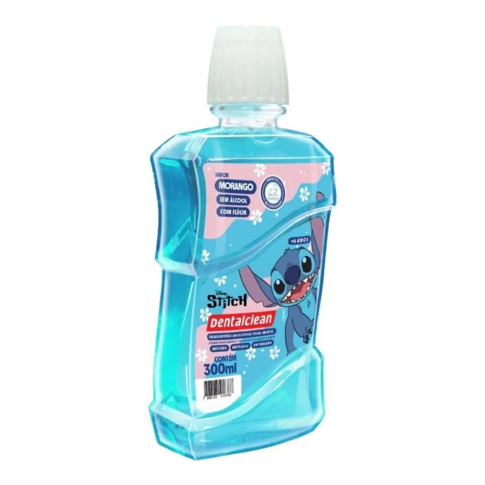 Antisséptico Bucal Infantil Stich Morango 300Ml