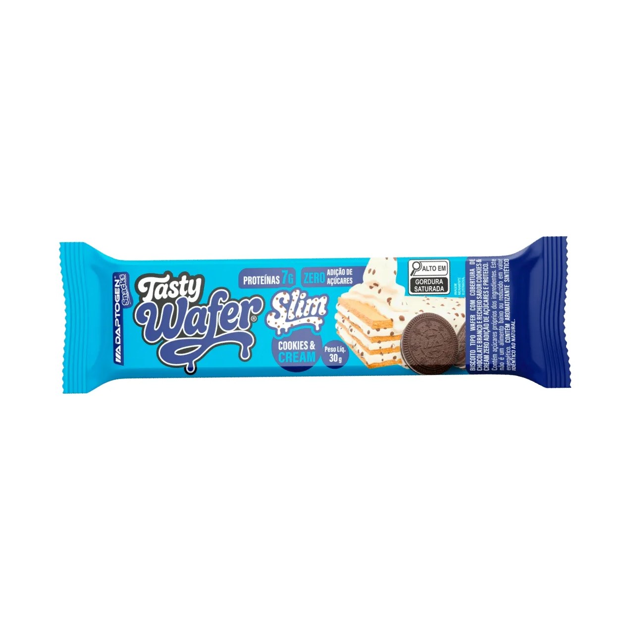 Snack Proteico Tasty Wafer Slim Cookies & Cream 30g