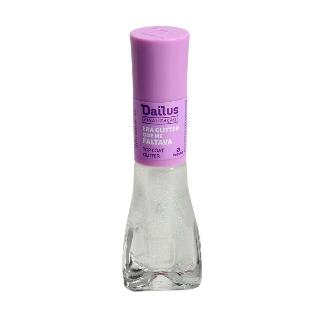 Dailus Esmalte Top Coat Era Glitter que Me Faltava 8Ml