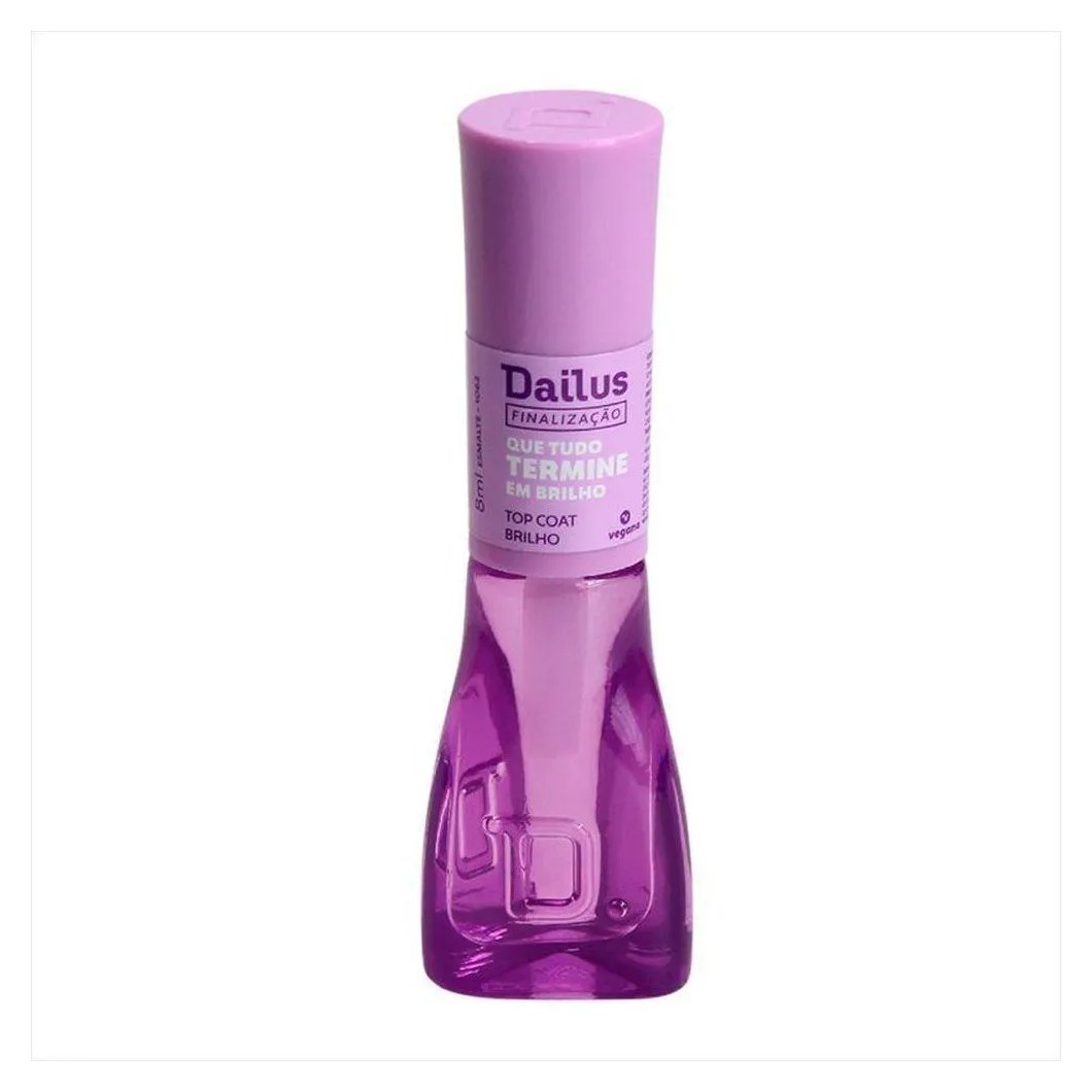 Dailus Esmalte Top Coat que Tudo Termine em Brilho 8Ml