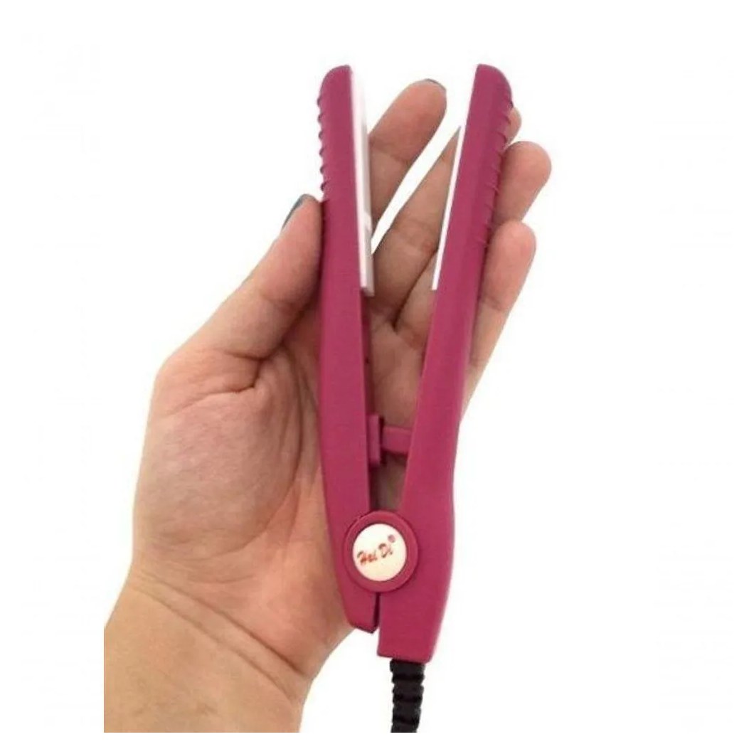 Mini Chapinha Prancha Portátil Alisa e Ondula Viajem - Roxo Bivolt