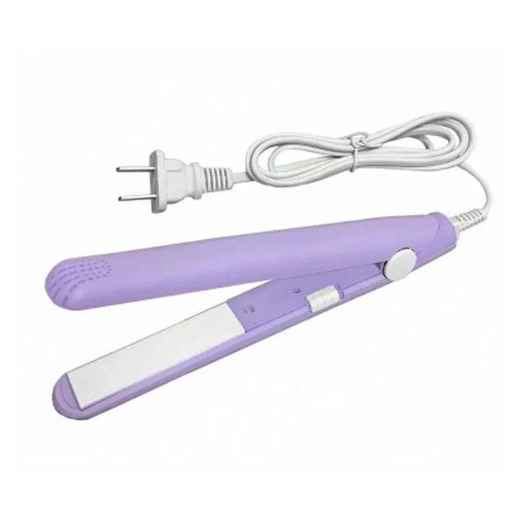 Mini Chapinha Roxa Prancha Viagem 17Cm Bivolt 110/220V