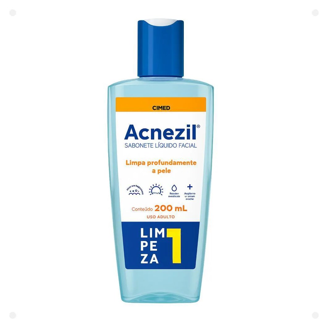 Sabonete Líquido Facial Cimed Acnezil Limpeza Profunda 200Ml
