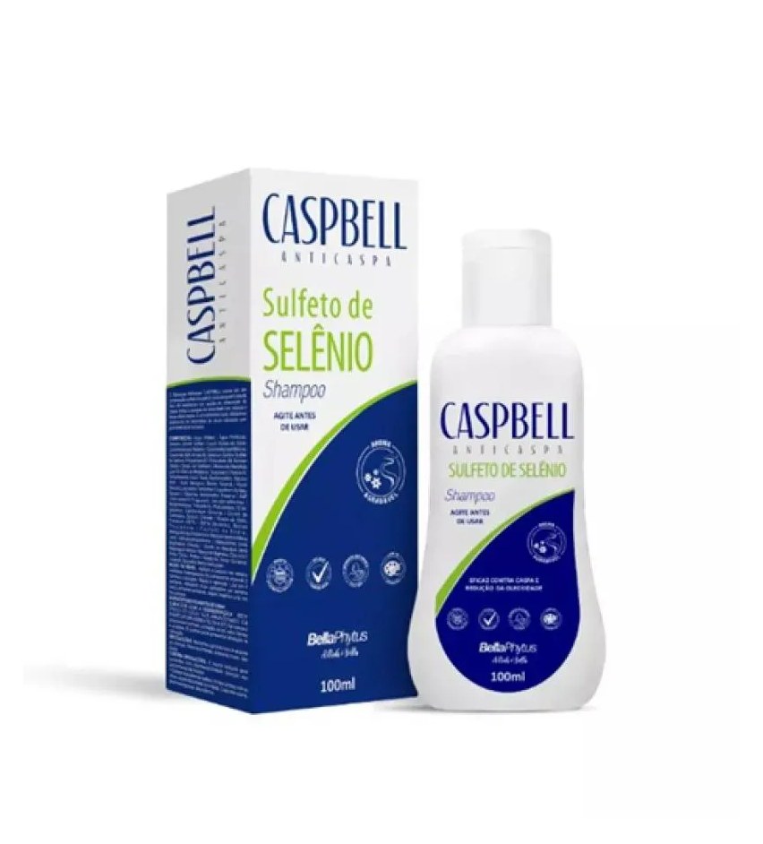 Caspbell Shampoo Anticaspa Sulfeto de Selênio Bellaphytus 100Ml