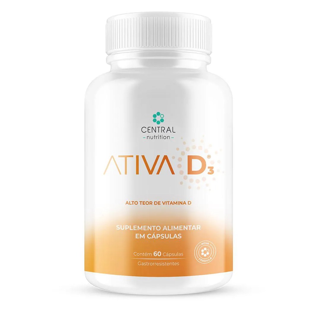 Ativa D3 60 cápsulas Central Nutrition
