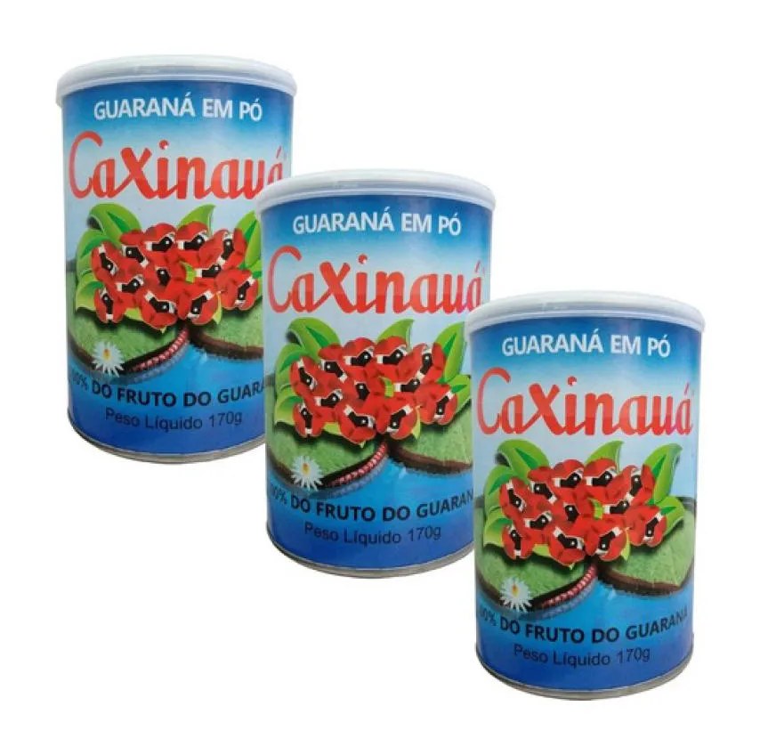 Kit 3Un Guaraná em Pó Natural  170G