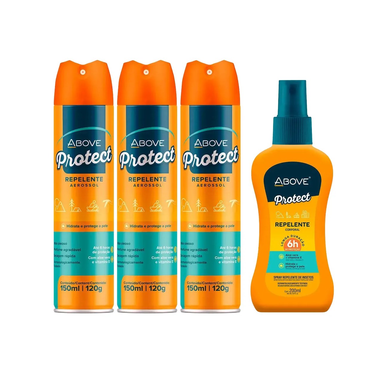 Repelente de Insetos Above Protect Aerossol 150ml