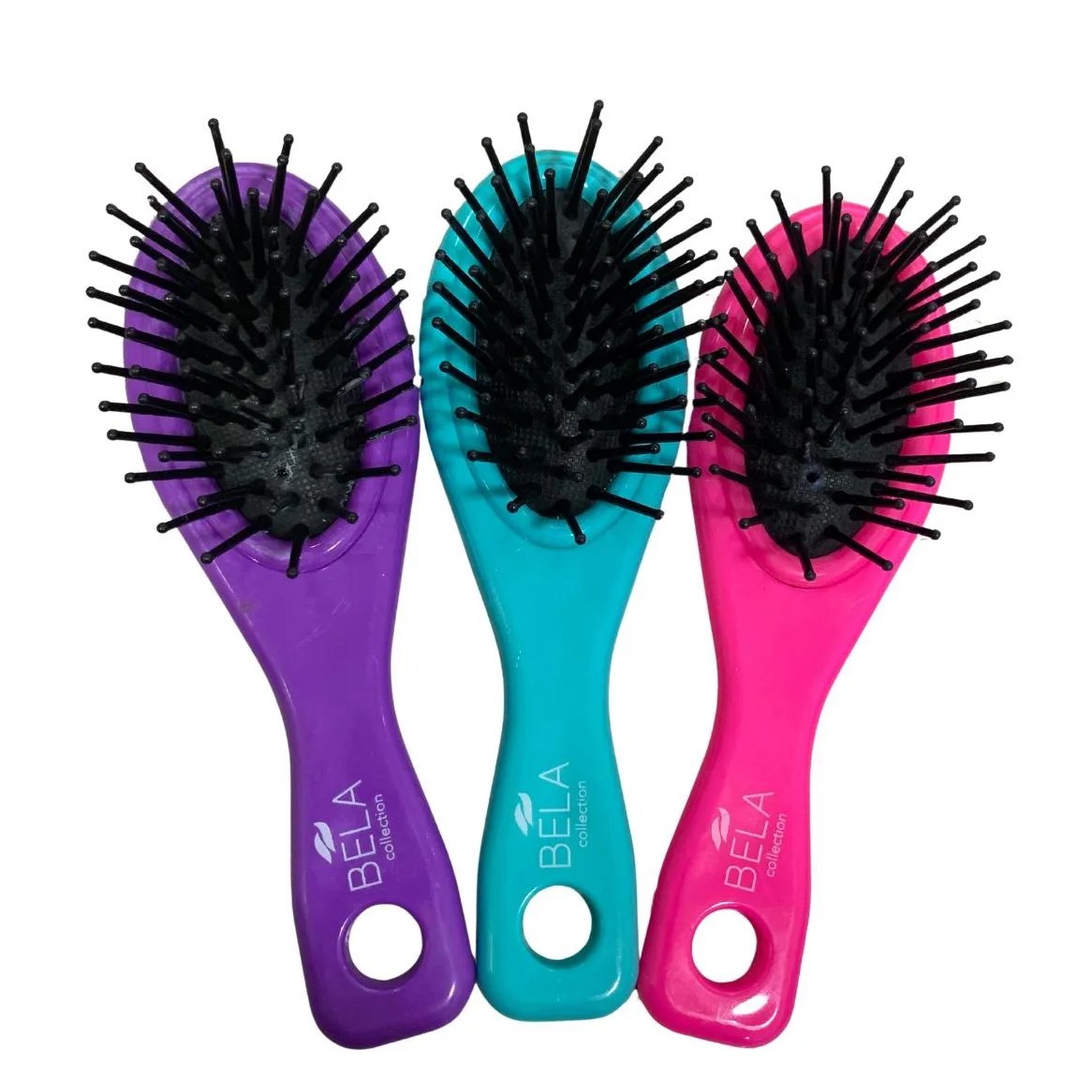 Mini Escova de Cabelo Cores Sortidas Bela Collection