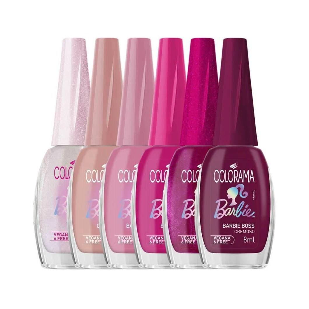 Kit Esmalte Colorama Coleção Barbie