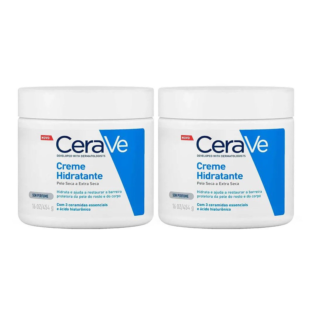 Cerave Kit com Dois Cremes Hidratantes