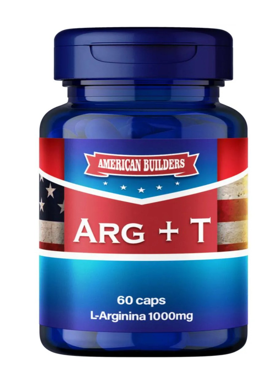 Arginina + Ta da Lafila 5Mg American Builders - 60 Caps