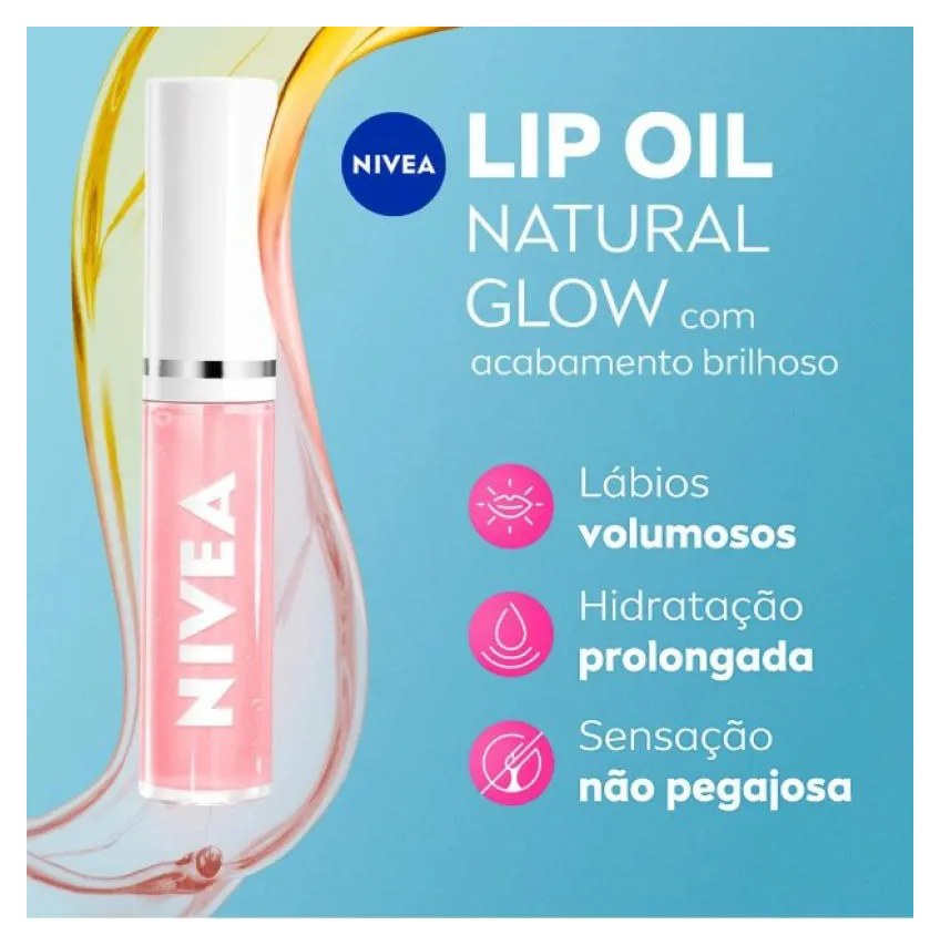 Hidratante Labial Lip Oil Nivea Natural Glow 5,5Ml