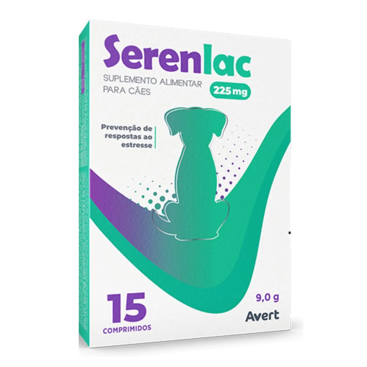 Suplemento Alimentar Serenlac 225Mg para Cães e Gatos 15 Comprimidos