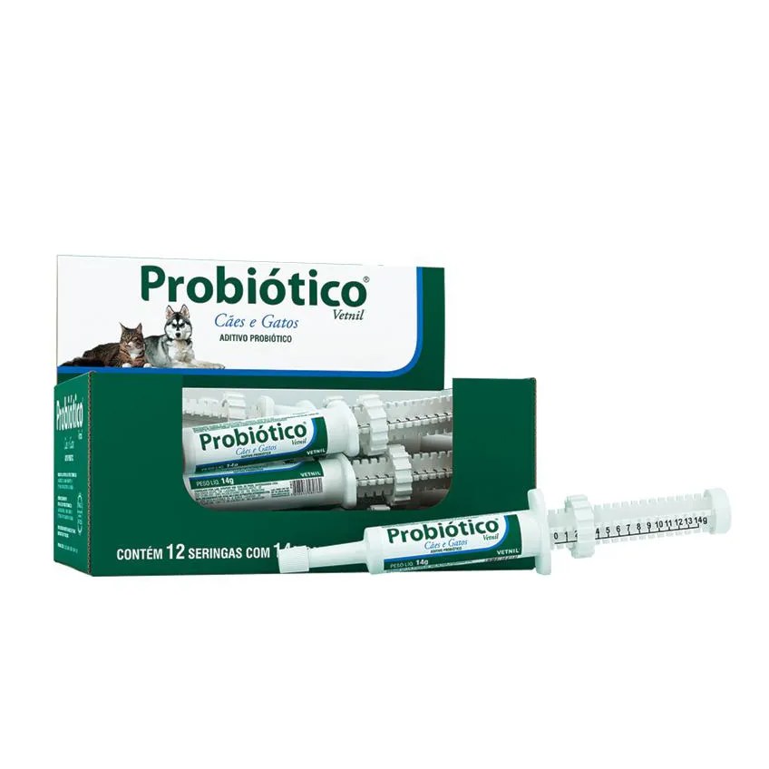 Probiótico Vetnil para Cachorros e Gatos com 14Gr