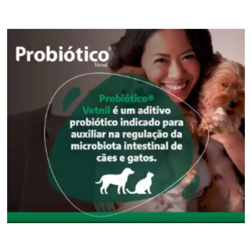 Probiótico Vetnil para Cachorros e Gatos com 14Gr