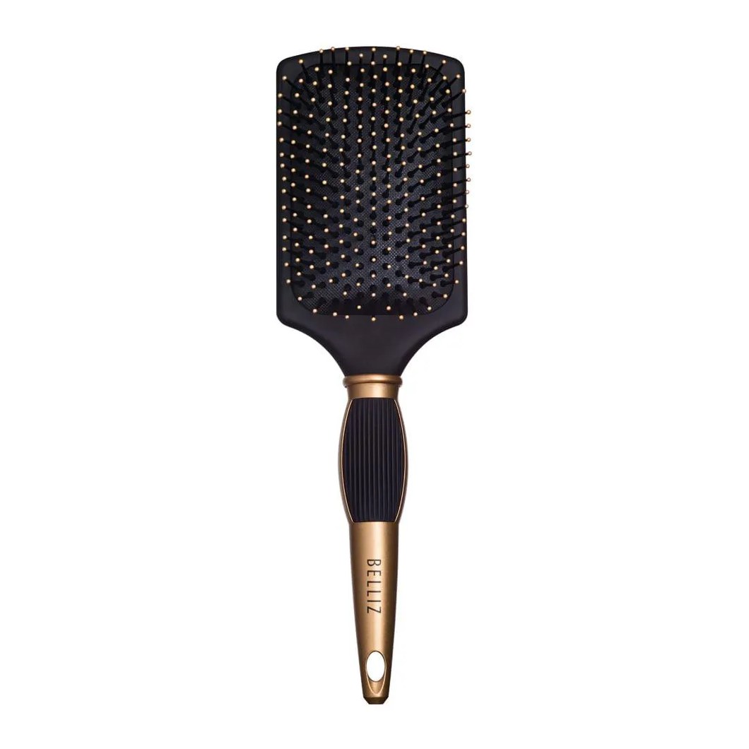 Escova de Cabelo Belliz - Black & Gold Racket 1 UN