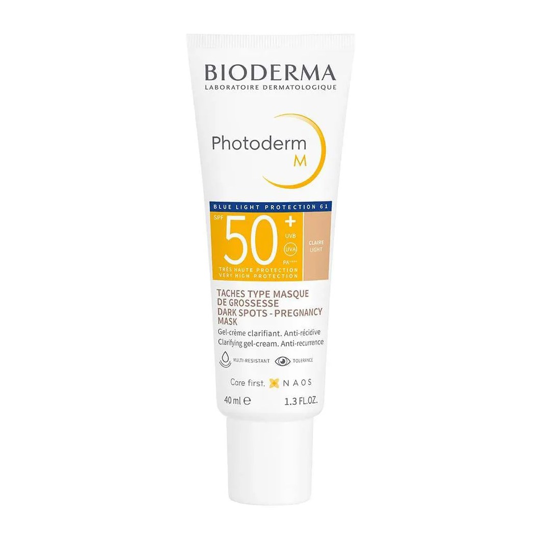 Protetor Solar com Cor + Ação Clareadora Bioderma Photoderm M Fps 50+ Clara  Claire