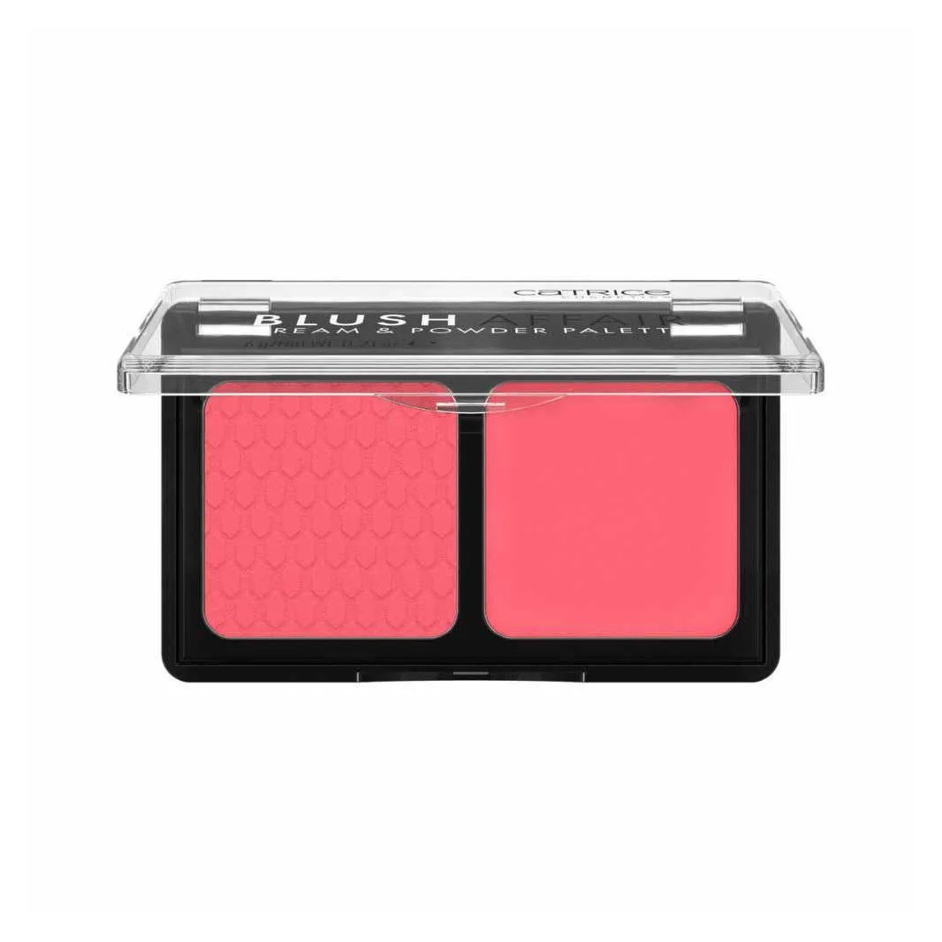 Paleta de Blush Creme e Pó Catrice Blush Affair 010 Stunning Strawberry