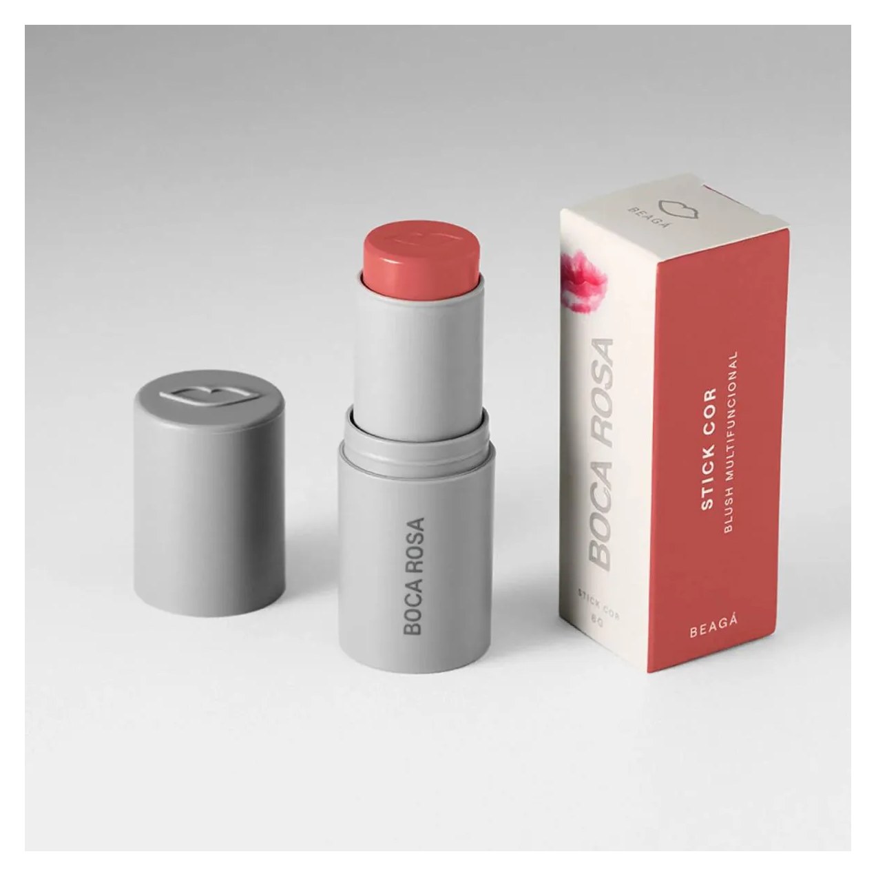 Blush Stick Multifuncional Boca Rosa 6G Beagá