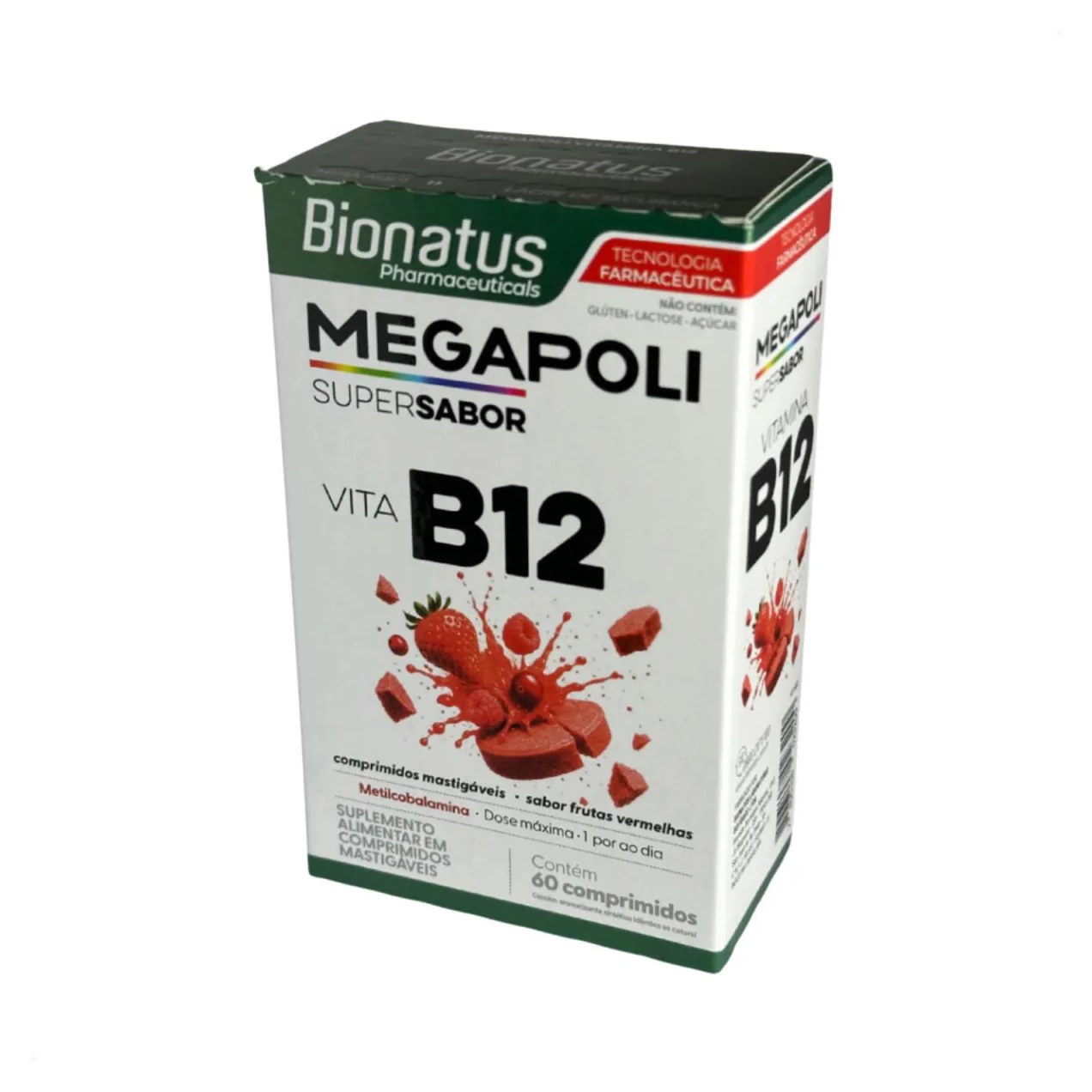 Megapoli Vita B12 Metilcobalamina 60 comprimidos Mastigáveis