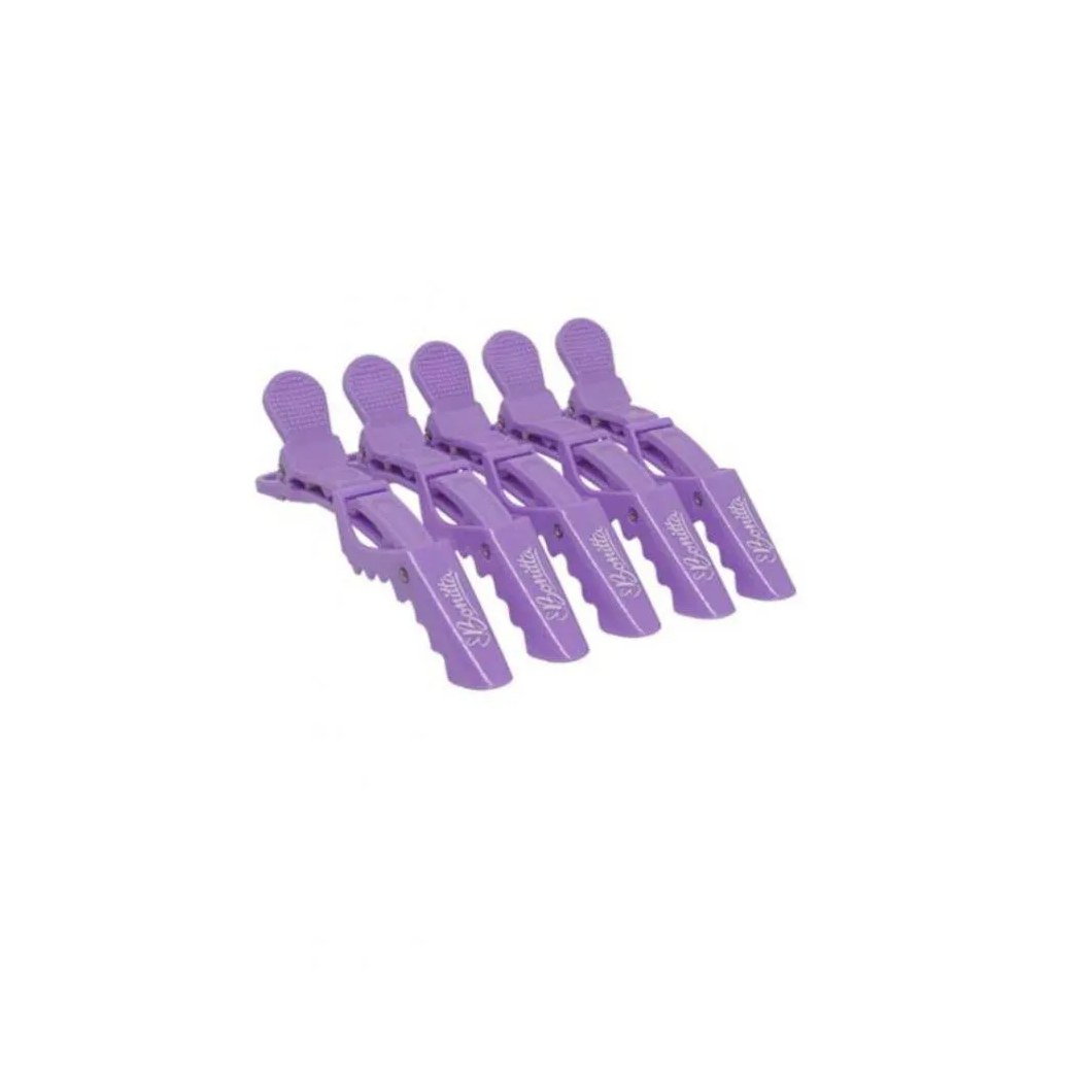 Clips Crocodilo Roxo Antiderrapante Bonitta Ref 223Bt
