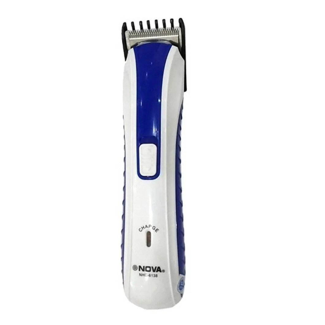 Máquininha Corta Barba Cabelo Pelos Pézinho Nova Nhc-3915 - Azul