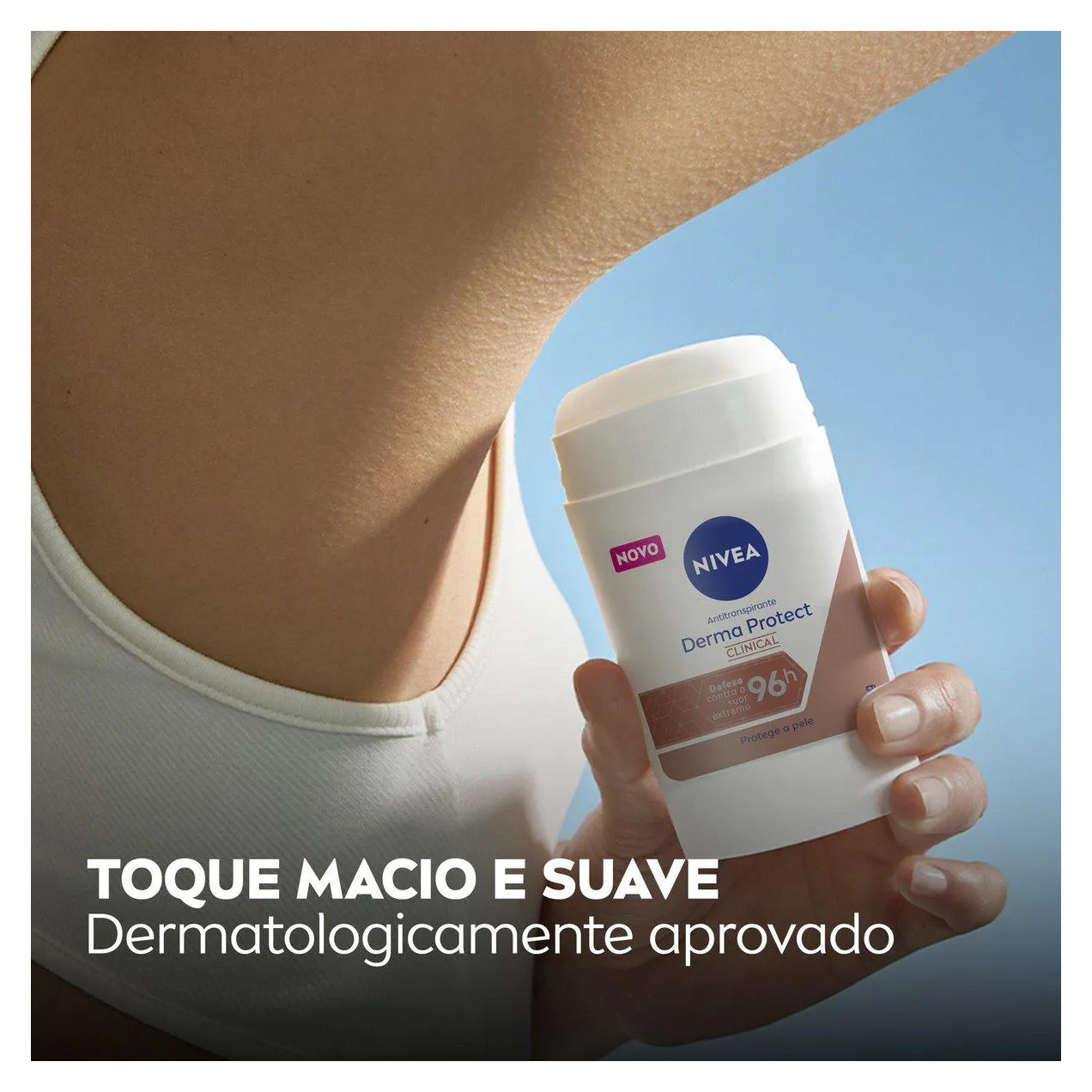Desodorante Antitranspirante Stick Barra Nivea Derma Protect Clinical Feminino 96h 54g