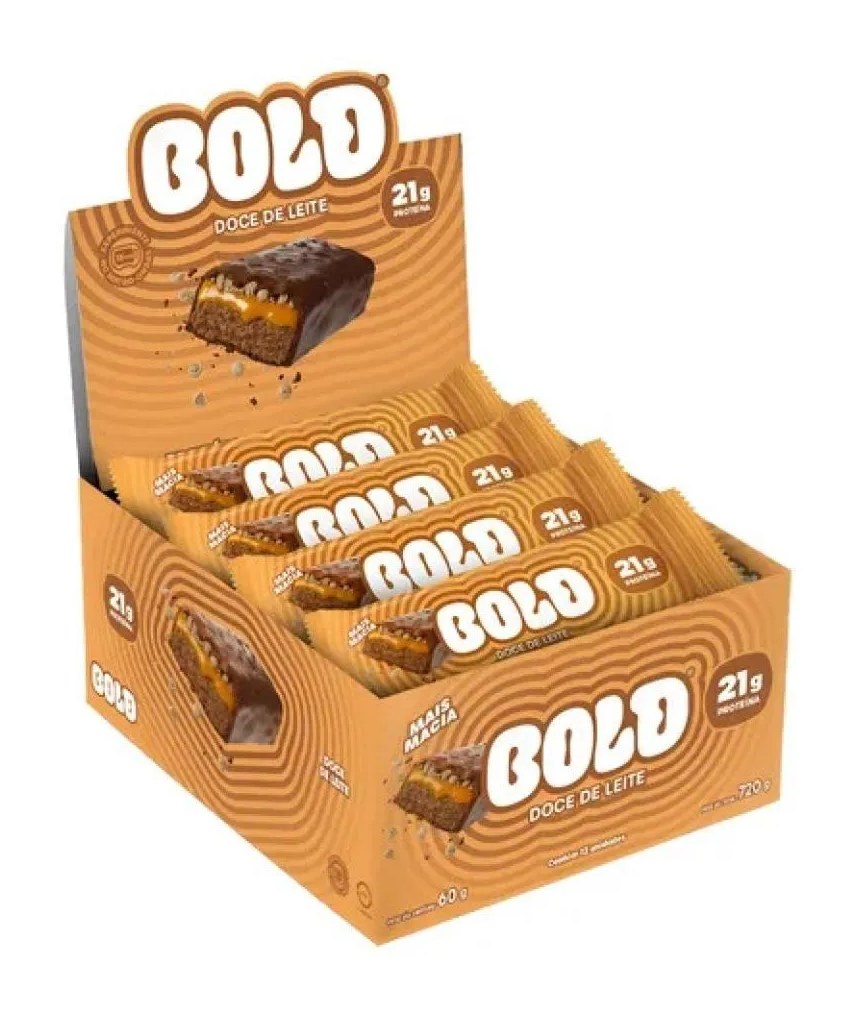 Bold Bar Display (12 Unid de 60G) - Sabor: Doce de Leite