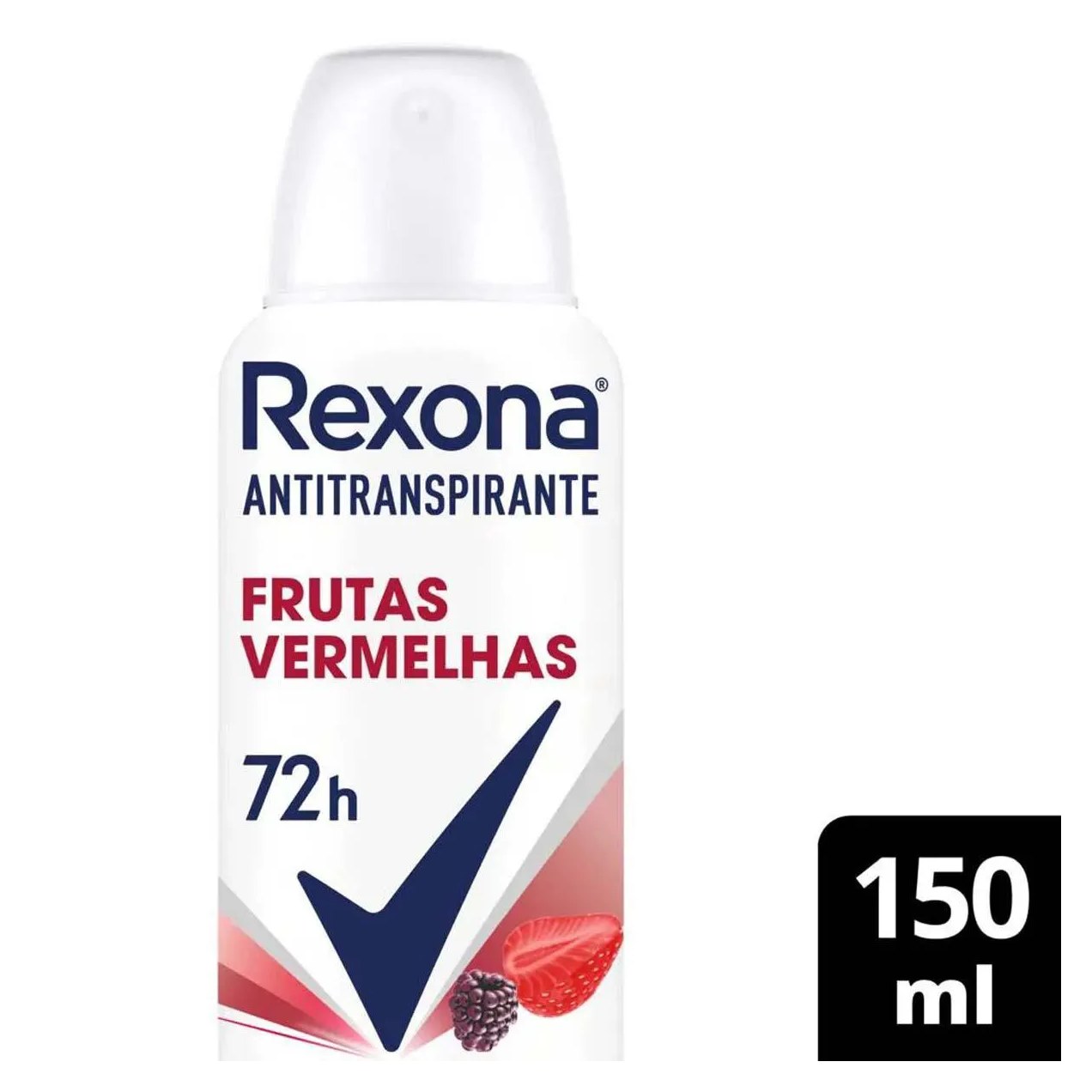 Desodorante Antitranspirante Aerosol Rexona Frutas Vermelhas Feminino 72h 150ml