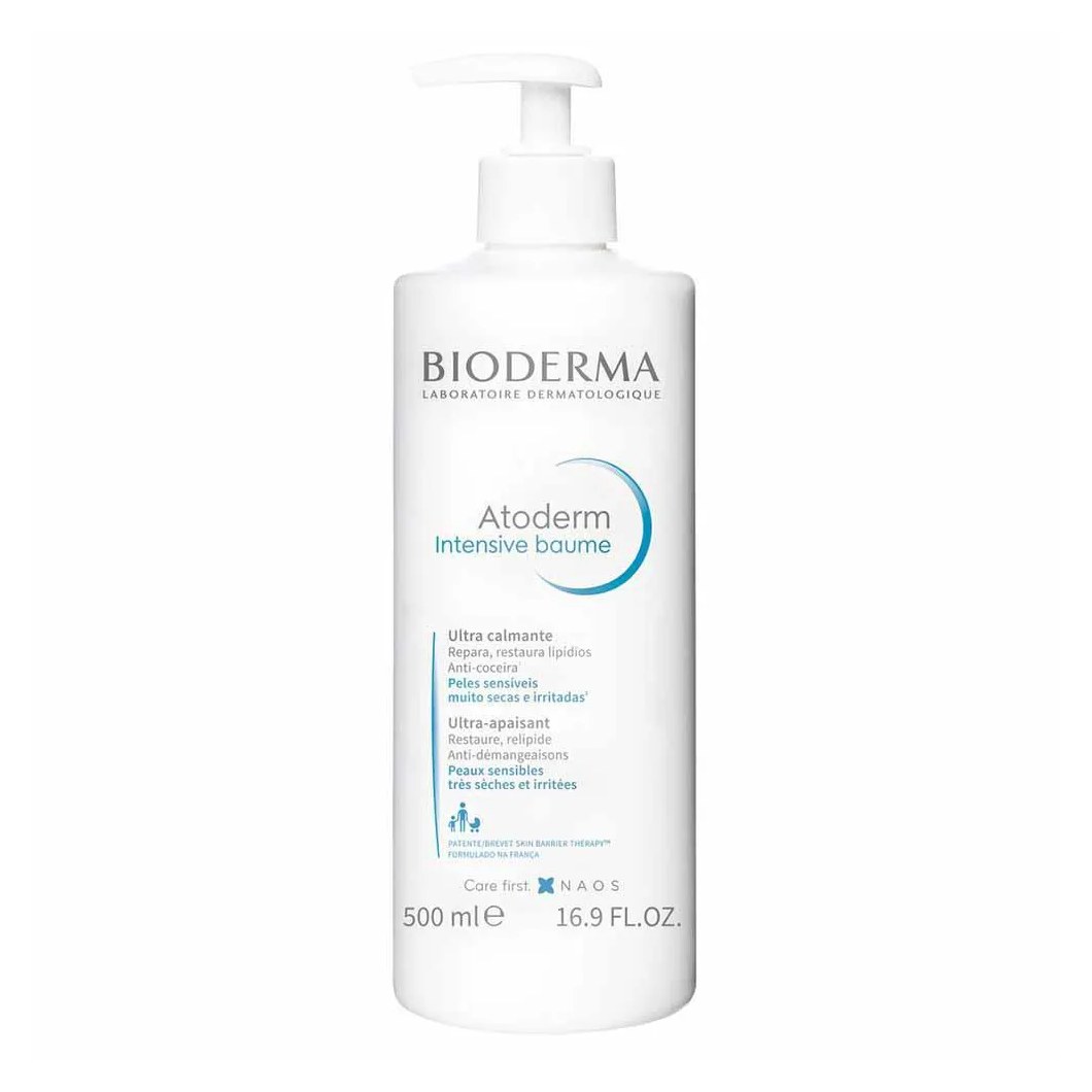 Atoderm Intensive Baume Bioderma para Peles com Ressecamento Intenso e Coceira 500ml