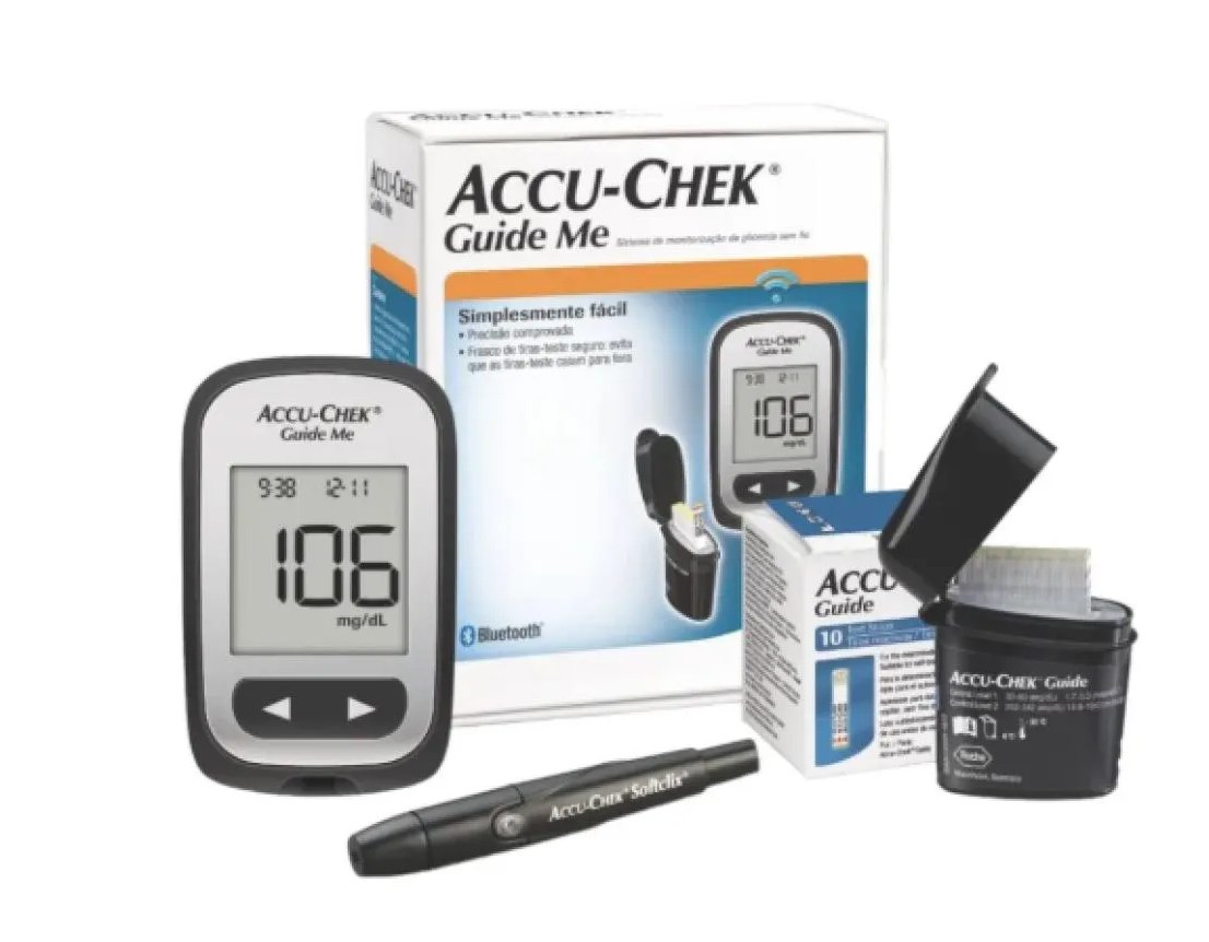 Kit Accu-chek Guide C 10ct Kit Completo Glicemia Diabetico