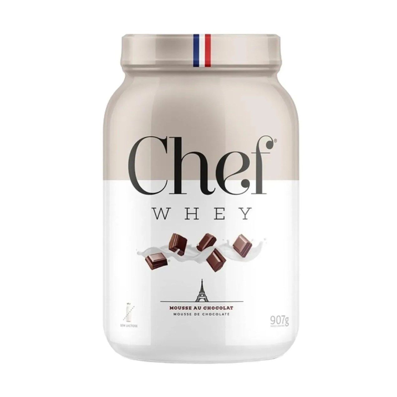 Chef Whey Zero Lactose - 900G Morango C Chantilly