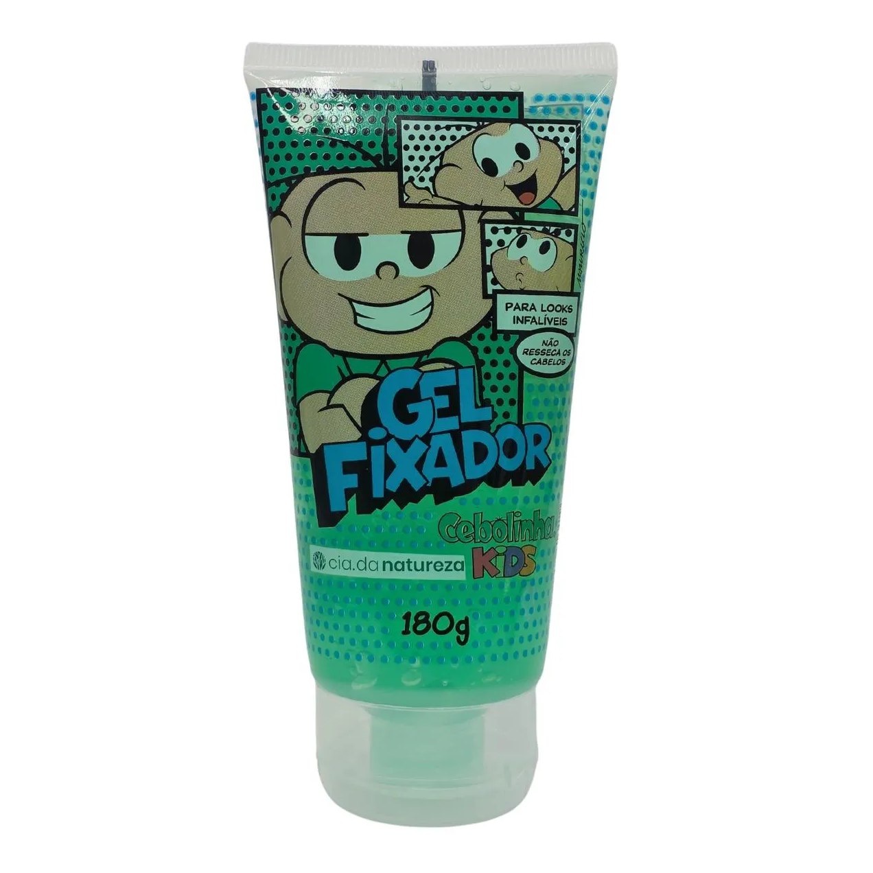 Gel Fixador Extrato de Kiwi e Maçã Cebolinha Kids Cia. da Natureza 180G