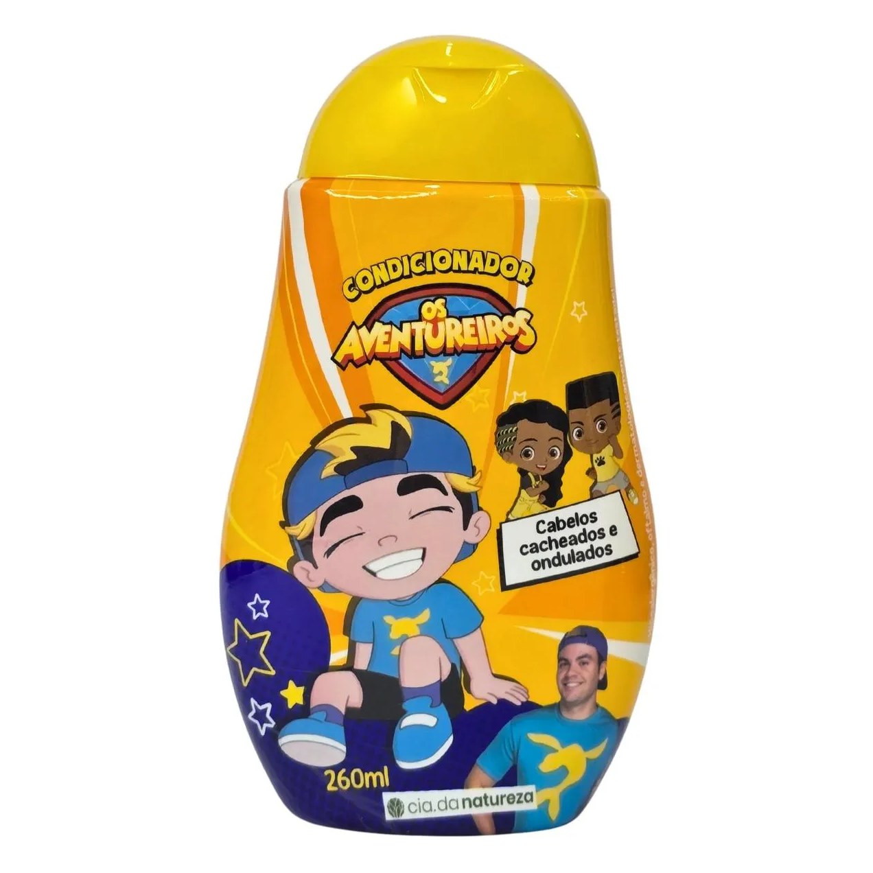 Condicionador Cabelos Cacheados e Ondulados os Aventureiros Luccas Neto Cia. da Natureza 260Ml