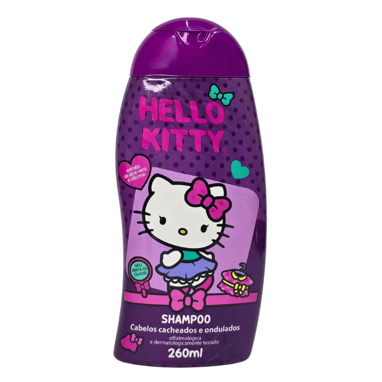 Shampoo Cabelos Cacheados e Ondulados Hello Kitty Cia. da Natureza 260Ml
