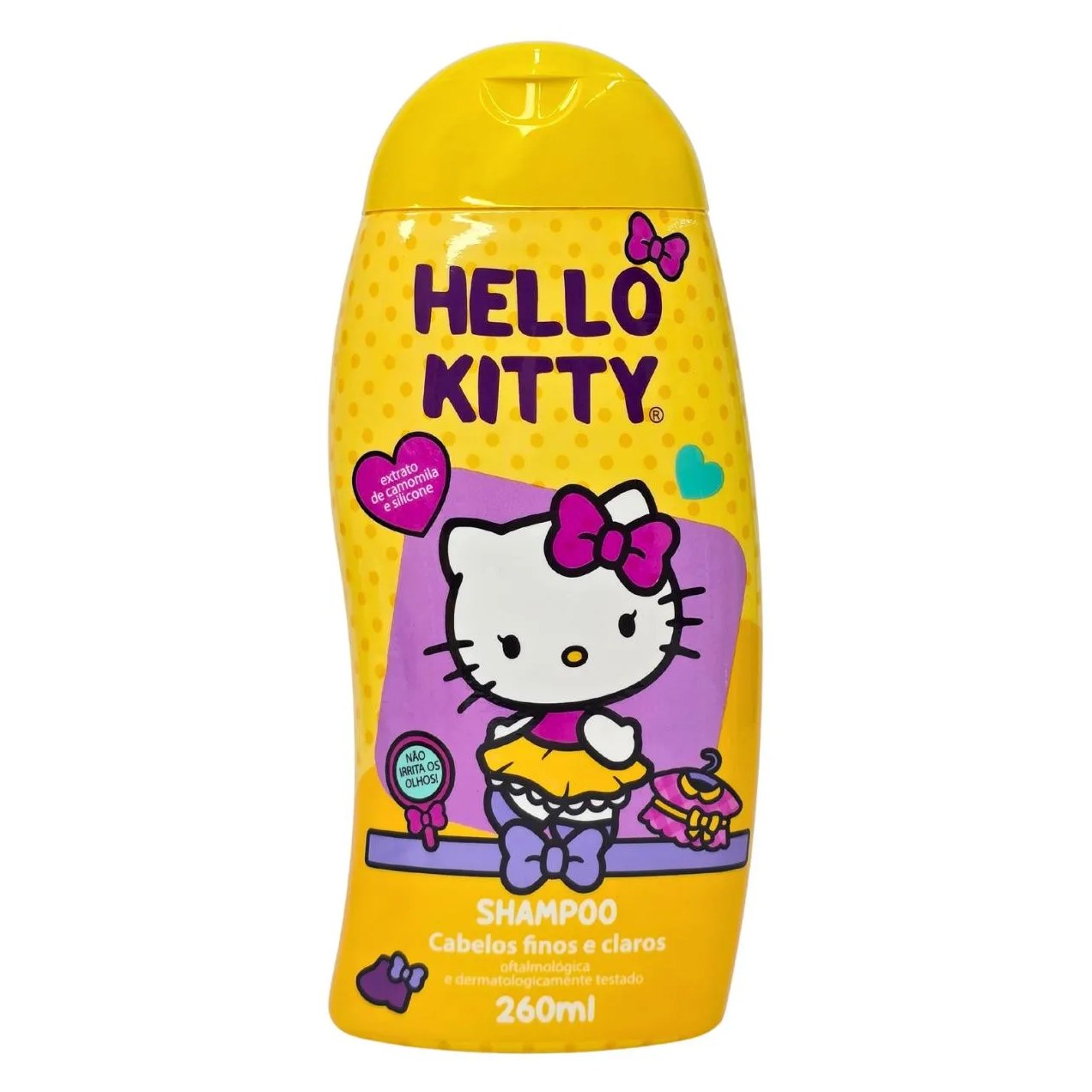 Shampoo para Cabelos Finos e Claros Hello Kitty Cia. da Natureza 260Ml