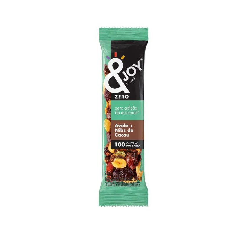 Barra de Nuts Zero Açúcar Avelã Nibs de Cacau Enjoy 25G