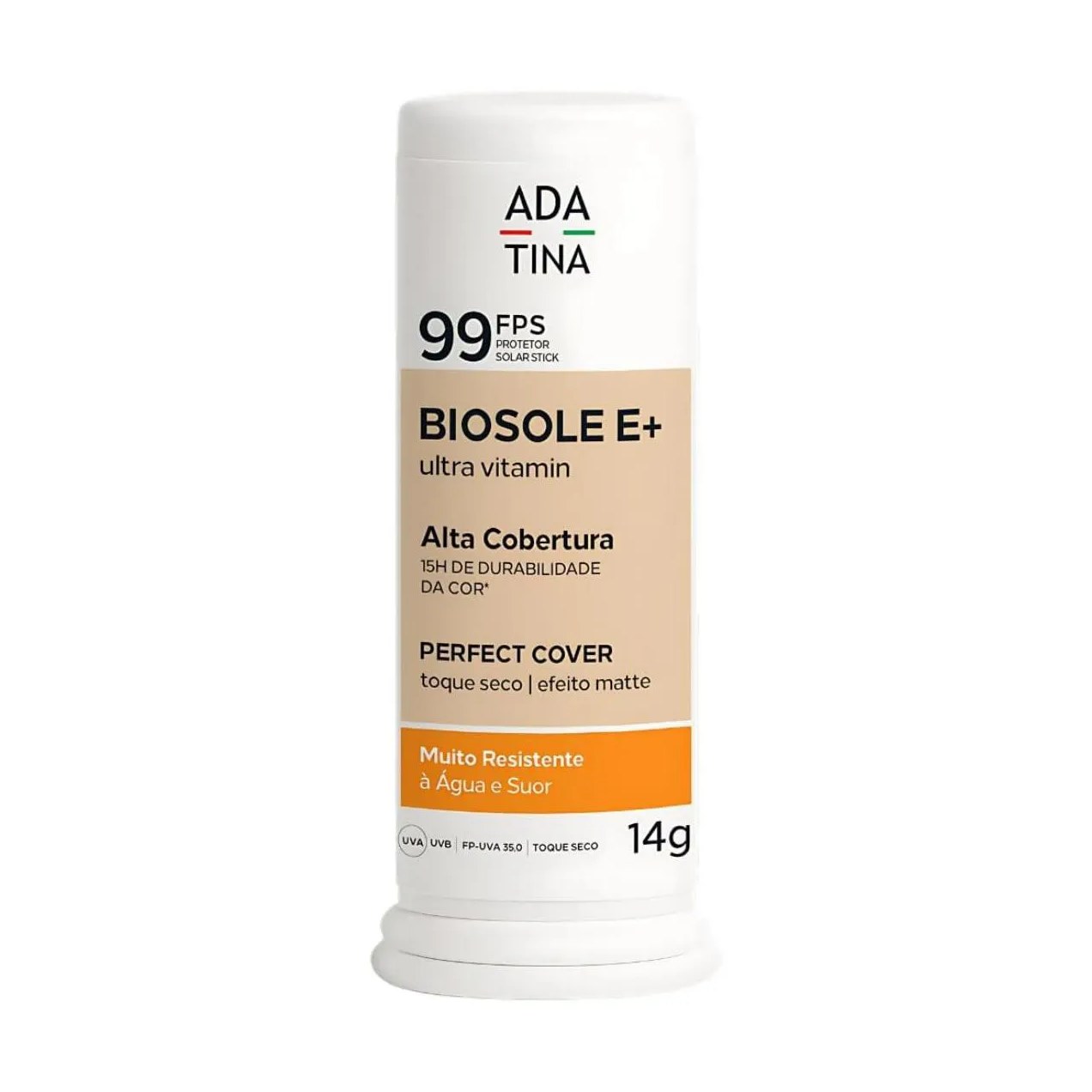 Protetor Solar Facial Stick Biosole E+ Ultra Vitamin Fps 99 Cor 25 Vaniglia 14G