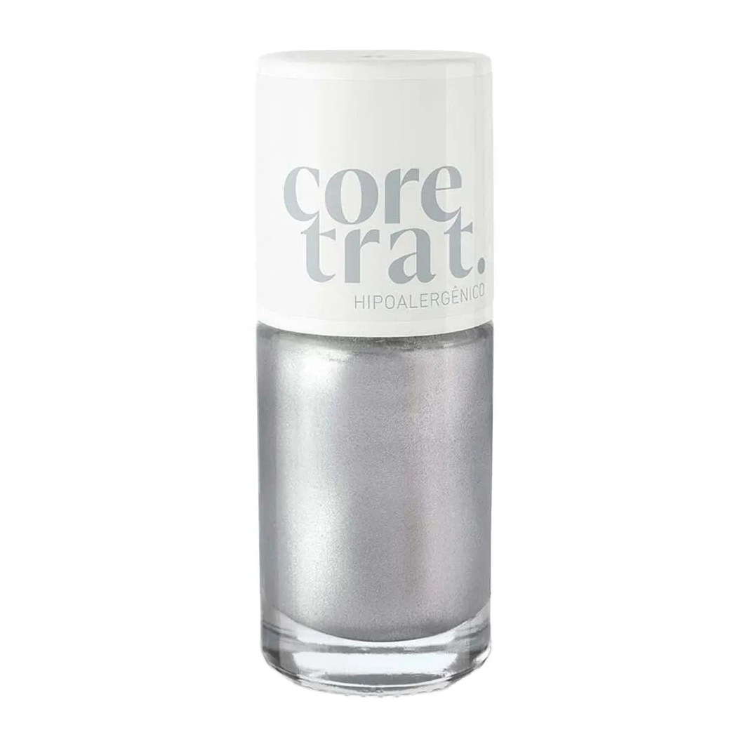 Esmalte Efeito Gel Coretrat Metálico Blant Prata